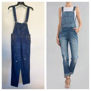 NEW MS.MAGGIE Denim Jeans Overalls Dark Wash